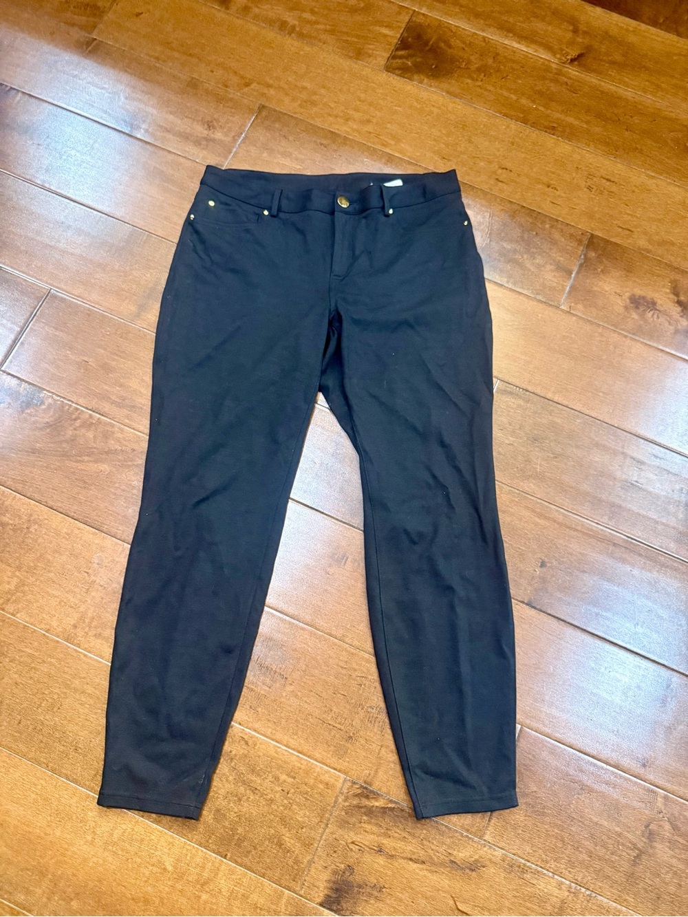 INC International Concepts Black Stretch Ponte Pants — Size 12